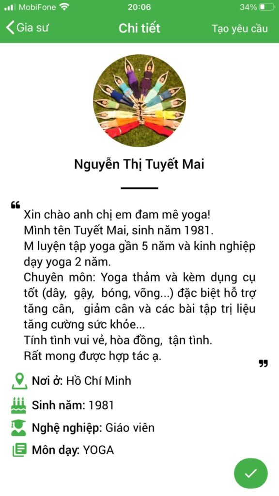 dạy kèm yoga
