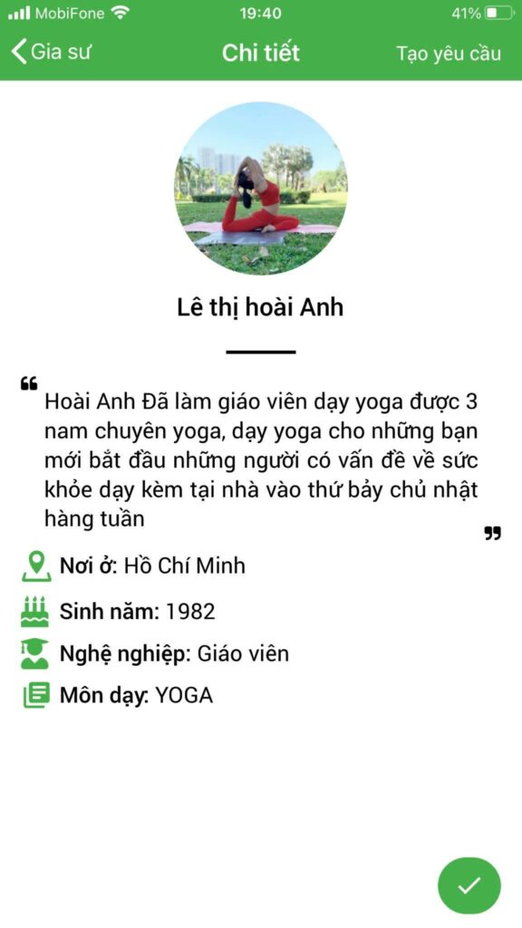 dạy kèm yoga