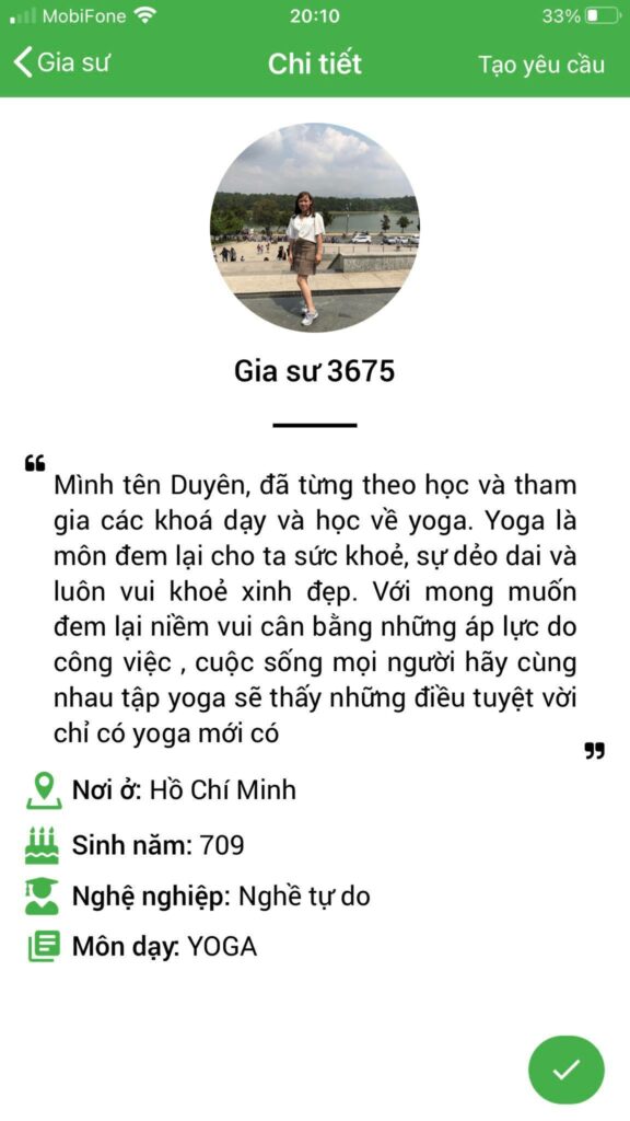 dạy kèm yoga