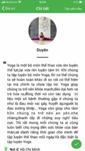 dạy kèm yoga