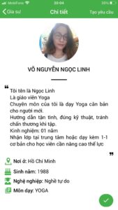 dạy kèm yoga