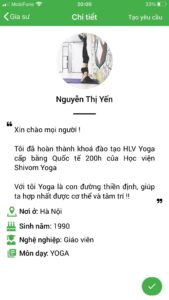 dạy kèm yoga