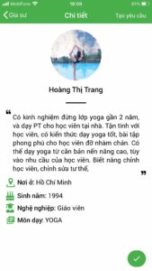 dạy kèm yoga