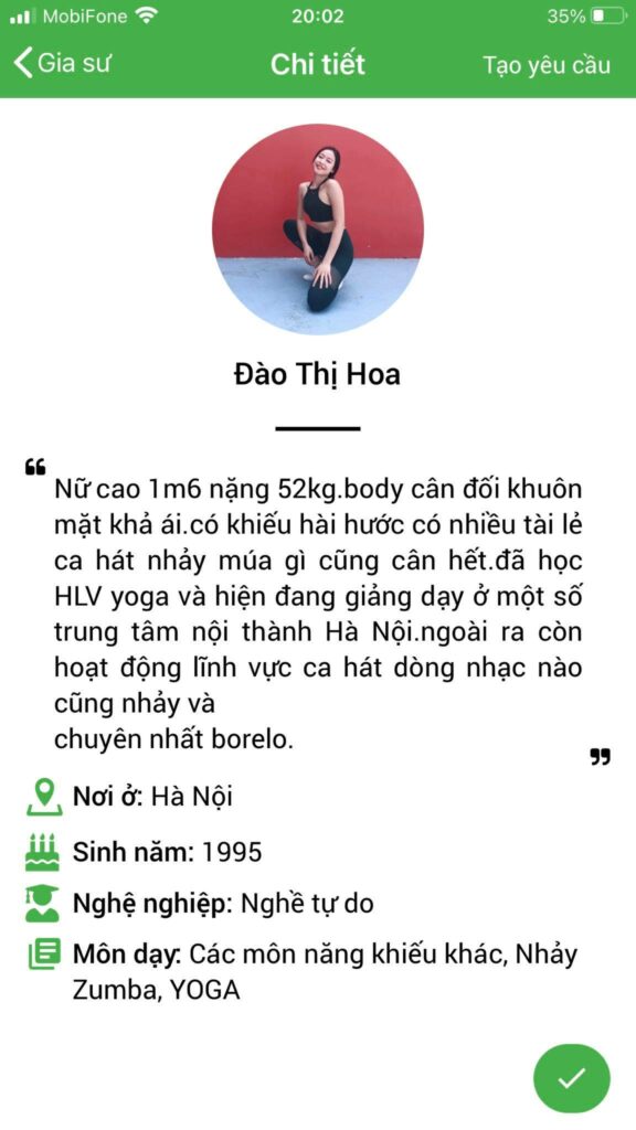 dạy kèm yoga