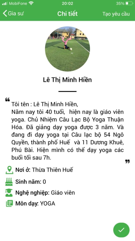 dạy kèm yoga