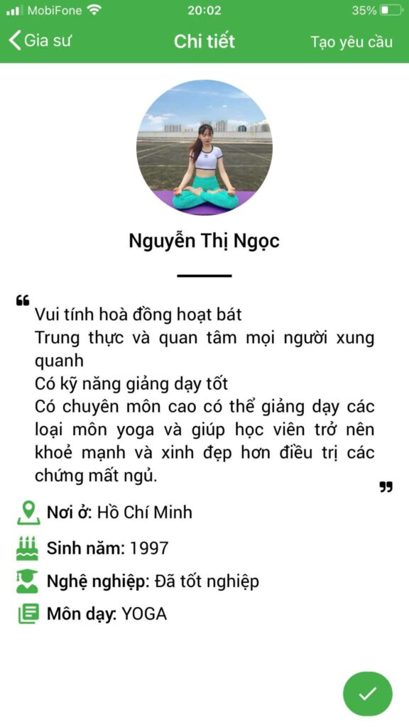 dạy kèm yoga