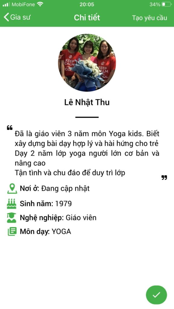 dạy kèm yoga